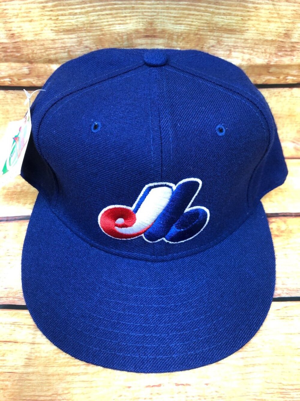 NWT NOS 6 3/4 Fitted Vintage Montreal Expos New Era Diamond  Hat